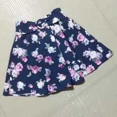 [INGNI] 花柄スカート 紺
