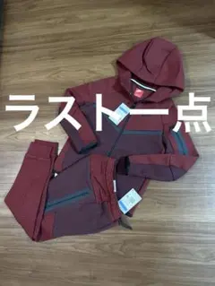 新品 キッズＭ(150) ワイン テックフリース セットアップ 赤タグ NIKE
