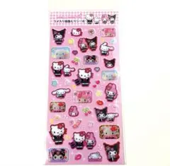 サンリオ　ラメ入り樹脂もりシール　平成コギャル