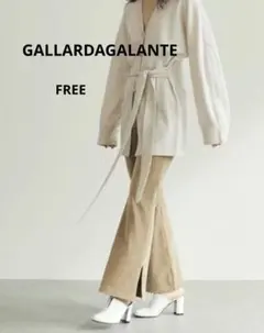 GALLARDAGALANTE カットコーデュロイパンツ ベージュ　日本製