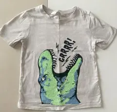 H&M キッズ Tシャツ 恐竜 スパンコールのサムネイル