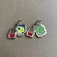 たまごっち　ドットチャームチョコBOX チャームのみ　2点セット　まめっち