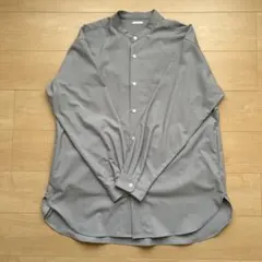GU ジーユー　オーバーサイズ　バンドカラーシャツ