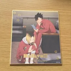 ハイキュー!! イオンフェア 決戦前夜！ ミニ色紙 黒尾鉄朗 孤爪研磨