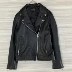 【良品】 ナノユニバース　NANO universe　ダブル　レザージャケット