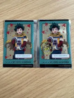 ヒロアカ ナムコ クリアカード 緑谷出久ノーマル レアセット