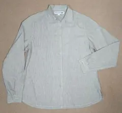 【限定セール】《ユニクロ×イネス》コットンリネンストライプオープンカラーシャツS