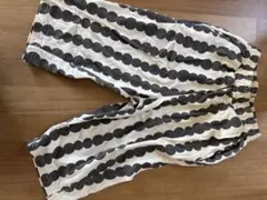ドット柄白黒ストライプパンツ