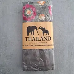 タイ　お土産　ストール　ショール　グレー