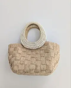 アナトリエ　カゴバック anatelier(アナトリエ)の「【定番】フェイクパールラウンド