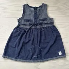 デニムワンピース　95cm moujonjon