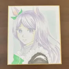 手描きイラスト　アナログ　色紙