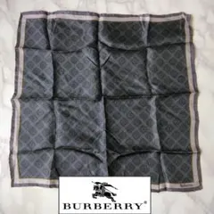 【バーバリーズ Burberrys ヴィンテージ シルク スカーフ ハンカチ】