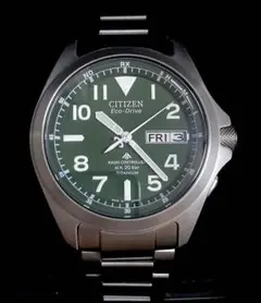 極美品！CITIZEN プロマスター LAND PMD56-2951 チタン 緑のサムネイル
