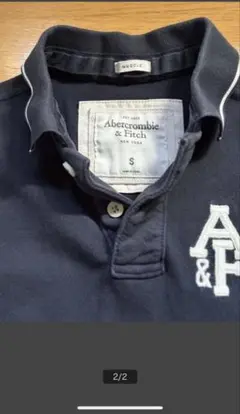Abercrombie & Fitch ネイビー ポロシャツ S