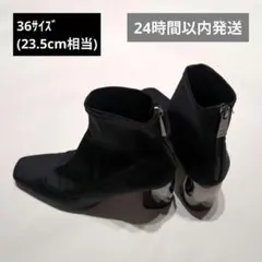 【24時間以内発送】ZARA ショートブーツ 36(23.5cm相当)ブラック