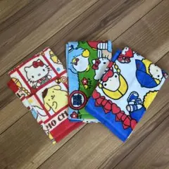 新品【サンリオキャラクターズ】&【パティ＆ジミィ】フェイスタオル 3枚セット