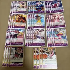 ワンピースカード 紫ドフラミンゴ デッキ デッキパーツ セット 蒼海の