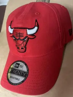 シカゴブルズ　ニューエラ　赤　アジャスターキャップ　新品未使用