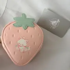 マリー おしゃれキャット ポーチ カラビナ付き STRAWBERRY COLLE