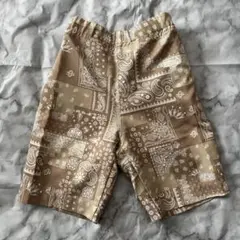 ペイズリー柄ハーフパンツ