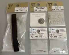 ハンドメイドパーツ クリスタルのビジューバレッタ作成キット 貴和製作所