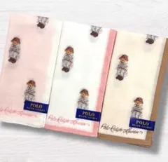 Polo Ralph Lauren　ポロベア　ガーゼハンカチ　ハンカチ　3枚
