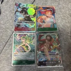 ワンピース カードゲーム ナミSR 白ひげSR モネUC ルフィリーダー未開封