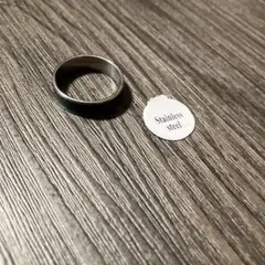 【370】新品 高級 ステンレススチールリング 15号