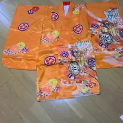 七五三 3歳 着物セット 被布 黄色 アンティーク 正絹 | Mercari