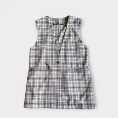 美品 Ray Cassin ロングジレ(F）チェック柄 レディース 体型カバーのサムネイル