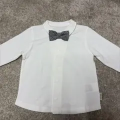 COMME CA ISM 長袖シャツ 蝶ネクタイ付き　90サイズ