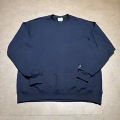 Champion トレーナー　スウェット　紺　ネイビー　エコ　無地　2XL
