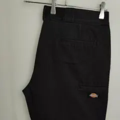 ディッキーズ 36☓32 ワークパンツ ブラック ダブルニー ニーパッチ