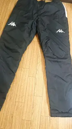 Kappa中綿トレーニングパンツ黒