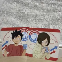 ハイキュー　 黒尾鉄朗 孤爪研磨 コースター　ローソン 幼少期