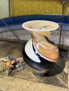 花瓶 フラワーベース マーブル 昭和レトロ 当時物 インテリア