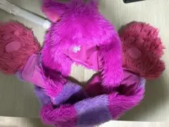 리오)リオさま専用 ディズニー　チシャ猫　マフラー　ファンキャップ