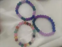 カラフルビーズブレスレットセット