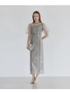 美品】leja スクエアチュールギャザードレス結婚式二次会 - メルカリ