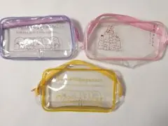 m*o様 すみっコぐらし　透明　クリア　ポーチ　サンエックス　しまむら　3種類