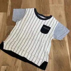 futafuta ストライプ柄Tシャツ(サイズ120)のサムネイル