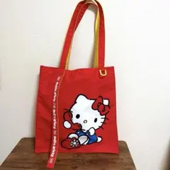 ハローキティ ナイロンバッグ 赤