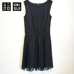 美品 UNIQLO ユニクロ ノースリーブ ワンピース サイズM