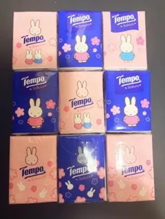 Tempo ミッフィー ポケットティッシュ 9個セット