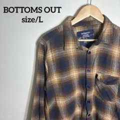 サ*パ様 【US古着】BOTTOMS OUT オンブレ ボロ チェック柄 ネルシ