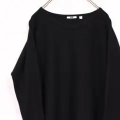 ユニクロ カシミヤ ニット セーター UNIQLO カシミア 黒 L