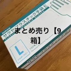 サラヤ　プラスチック手袋E サイズLのサムネイル