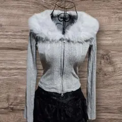 フェアリーグランジ 平成ギャル ファー付き y2k 森ガール