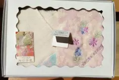 シルク＆コットン　ハンカチ　2枚セット